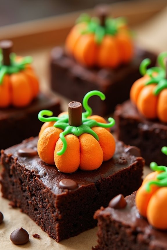 pumpkin patch brownies recipe