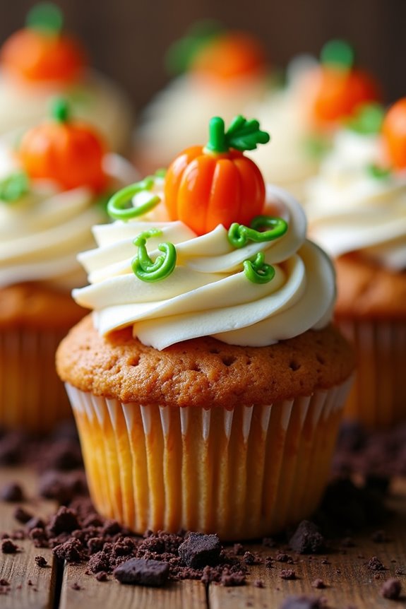 pumpkin patch halloween cupcakes