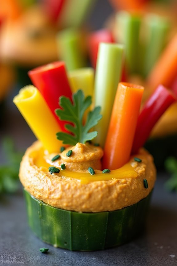 pumpkin patch hummus cups