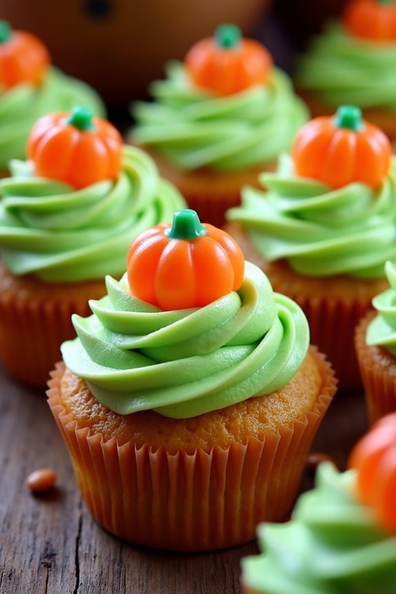 pumpkin spice cupcake delight
