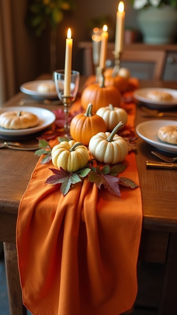 pumpkin themed table decor charm