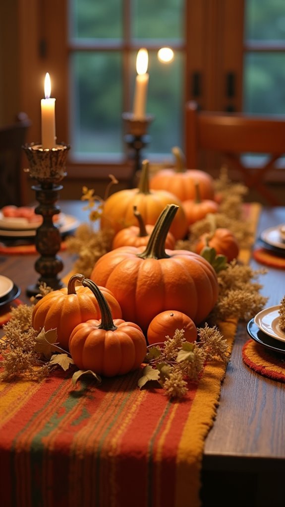 seasonal autumn dining decor