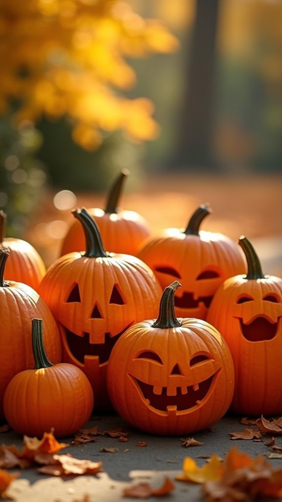 silly pumpkin emoji expressions