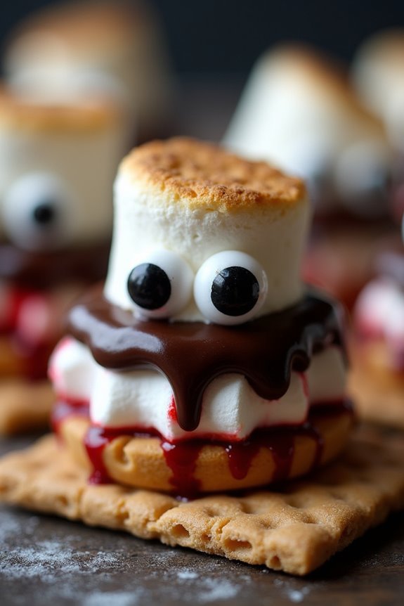 sinister halloween s mores bites