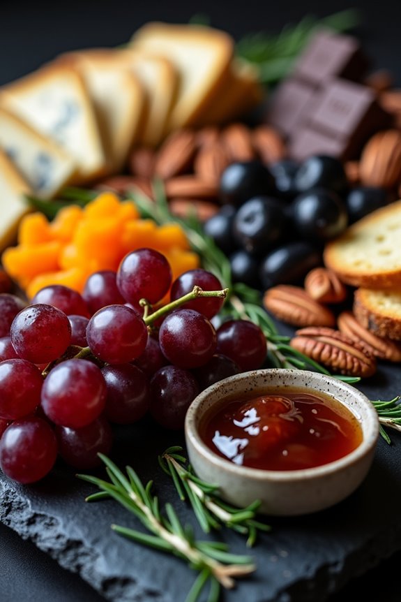 sinister sweet savory charcuterie board