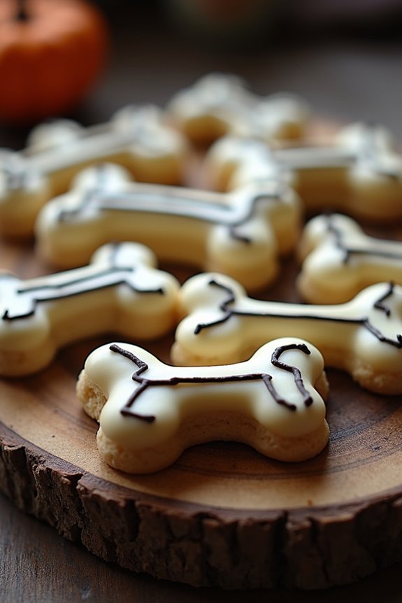skeleton bone cruncher cookies