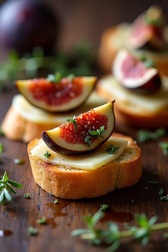 smoky gouda fig crostini