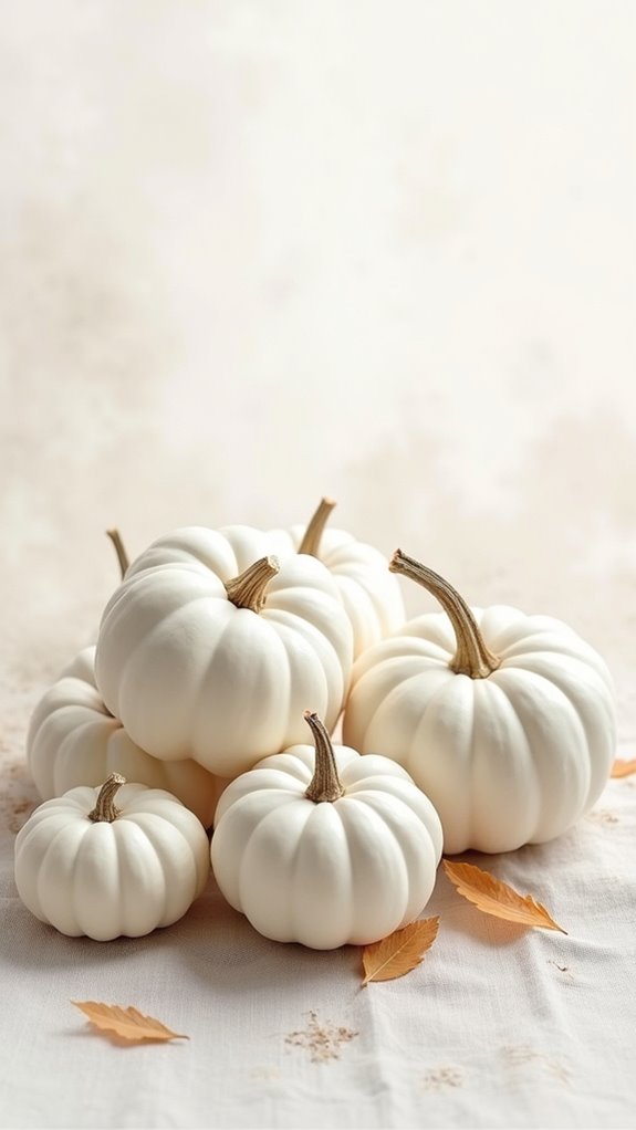 soft watercolor pumpkin centerpiece