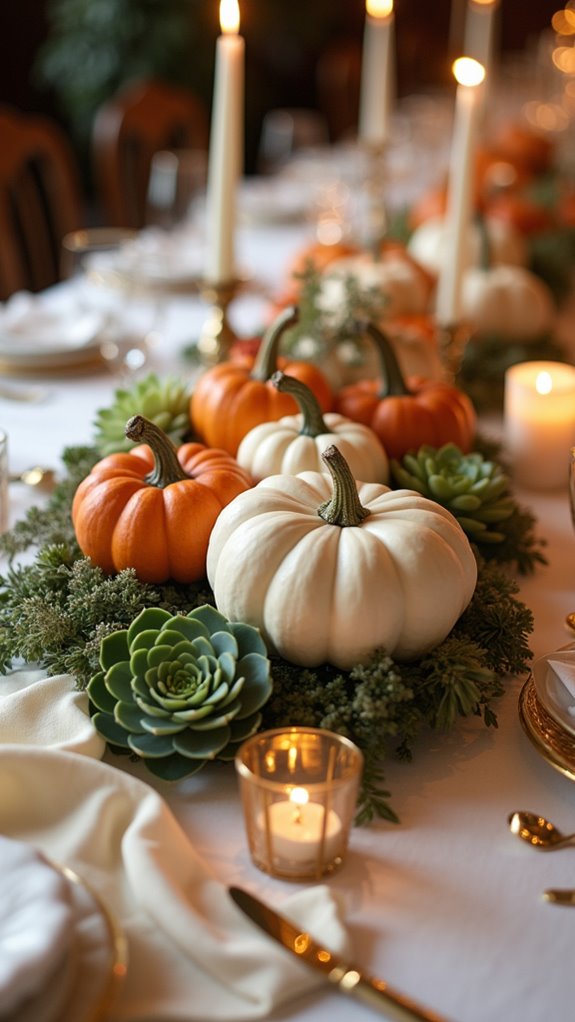 sophisticated fall centerpiece display