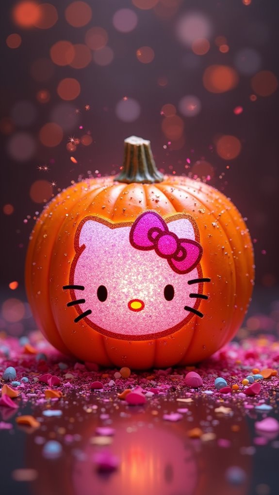 sparkly festive hello kitty