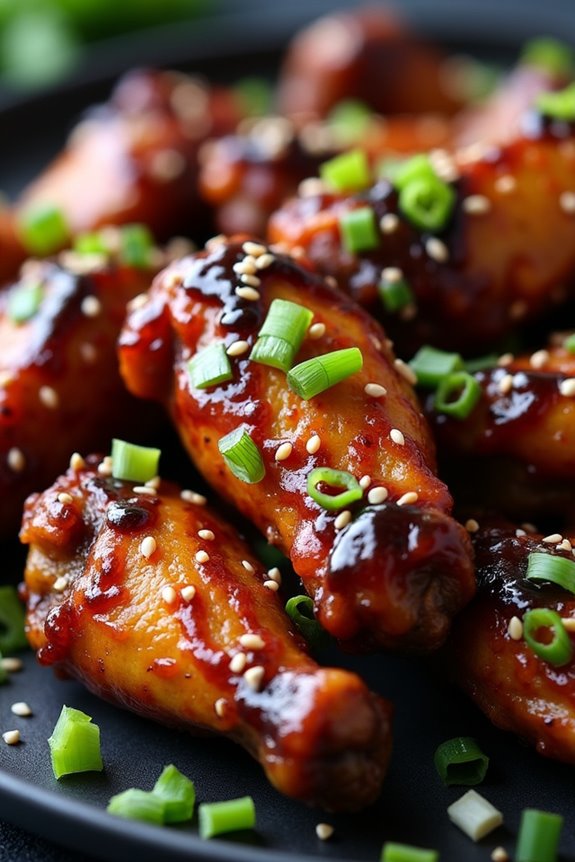 spicy halloween chicken wings