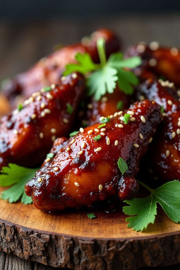 spicy halloween chicken wings