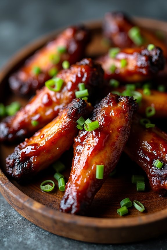 spicy honey glazed wings
