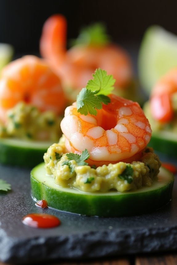 spicy shrimp avocado appetizers