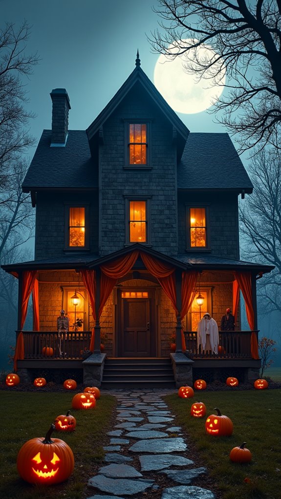spine chilling haunted house decor
