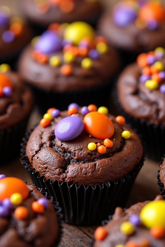 spooktacular bite sized brownies