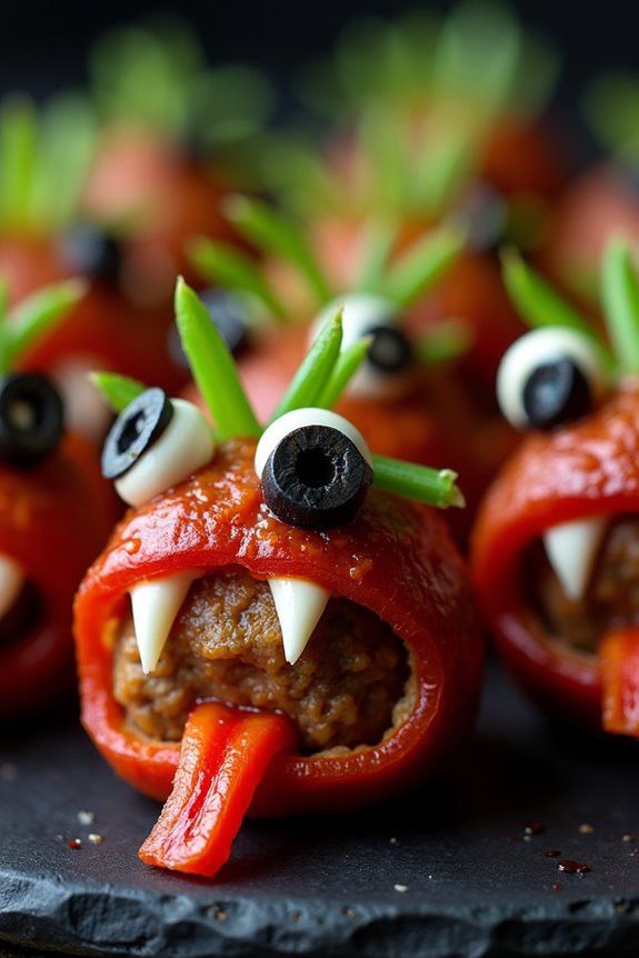 spooktacular halloween monster meatballs