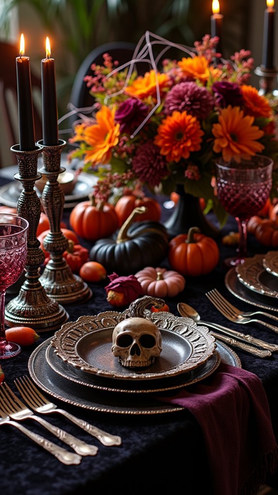spooktacular halloween tablescape decorations