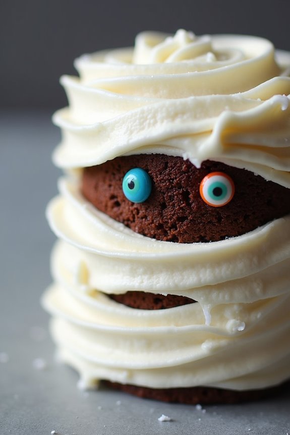 spooktacular mummy wrap cake