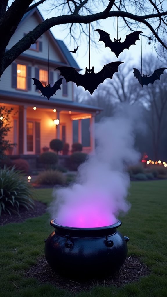 spooky bat decorations hanging