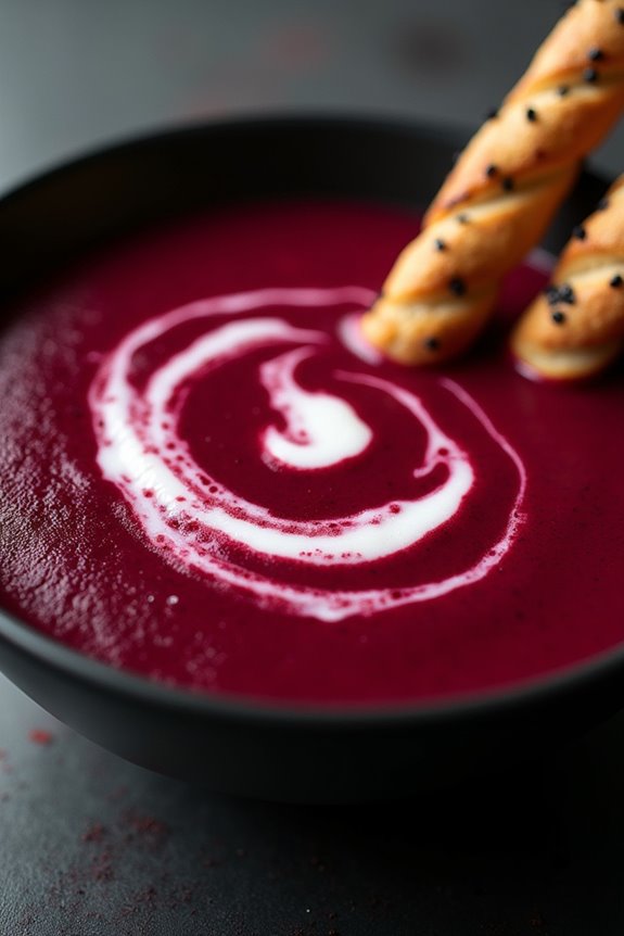spooky beetroot soup recipe