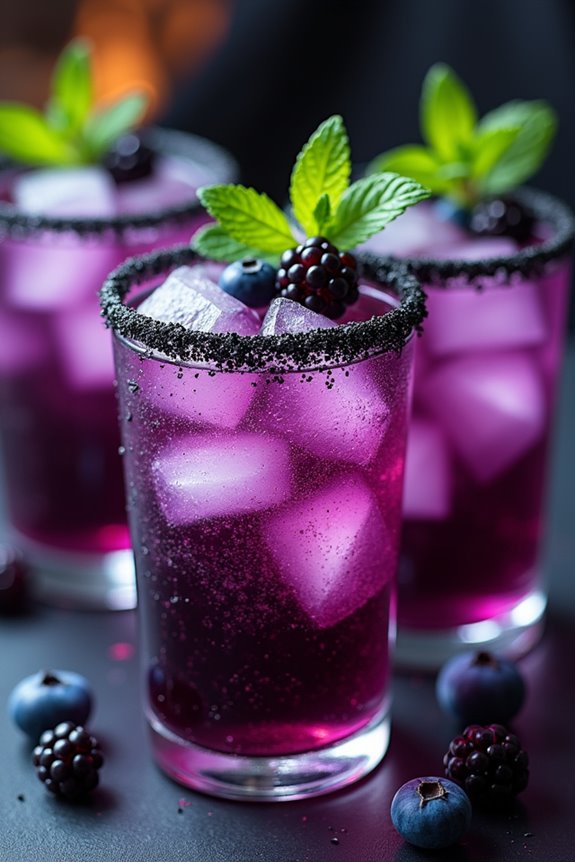 spooky berry halloween drink