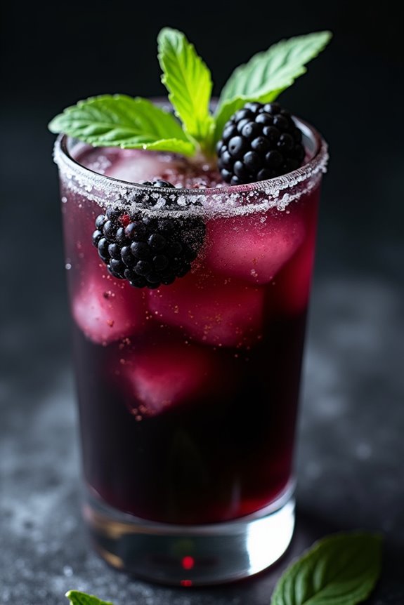 spooky blackberry mojito delight