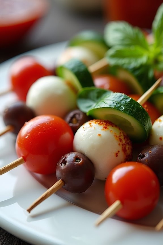 spooky bloody mary skewers