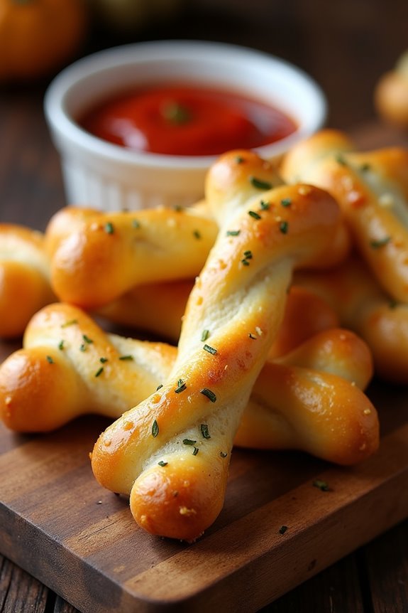 spooky breadsticks for halloween
