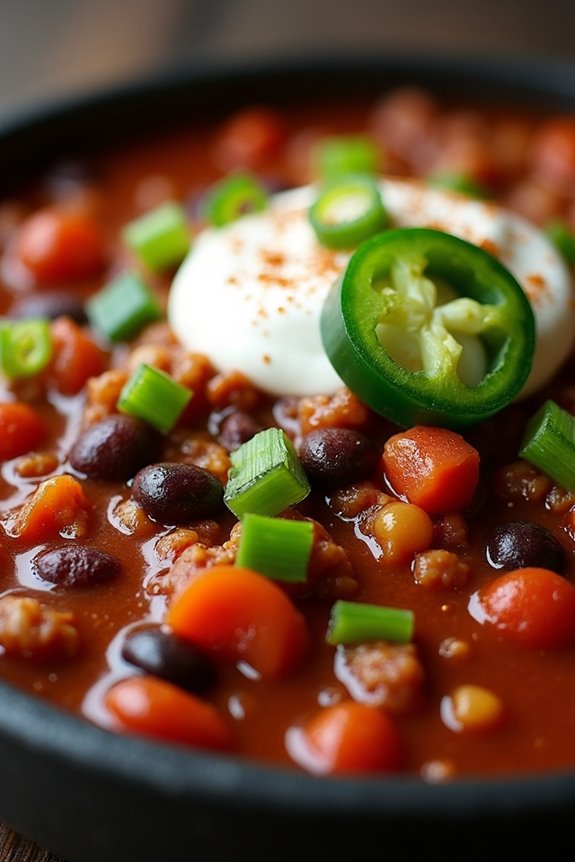 spooky cauldron chili recipe