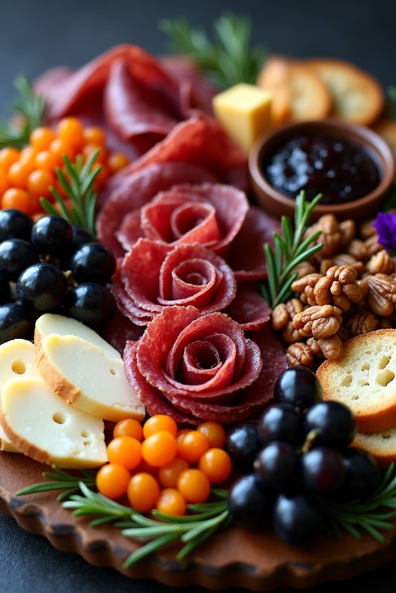 spooky charcuterie board delight