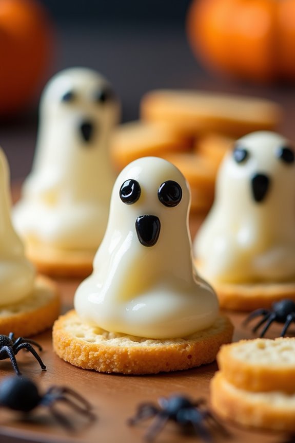 spooky cheese and crackers