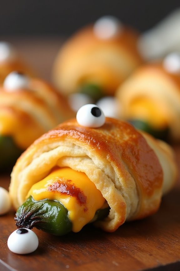spooky cheesy jalape o treats