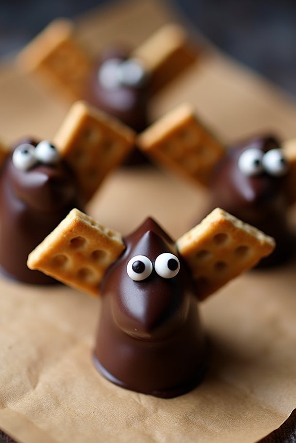spooky chocolate covered banana treats