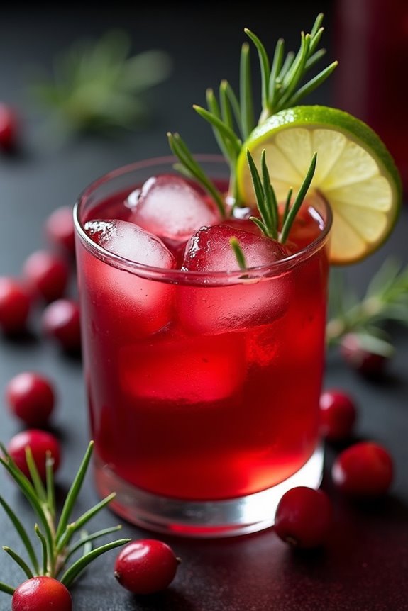 spooky cranberry tequila cocktail