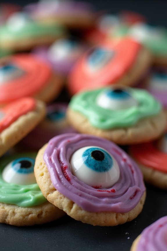 spooky cyclops halloween cookies