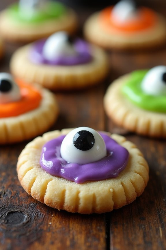 spooky decorated halloween cookies