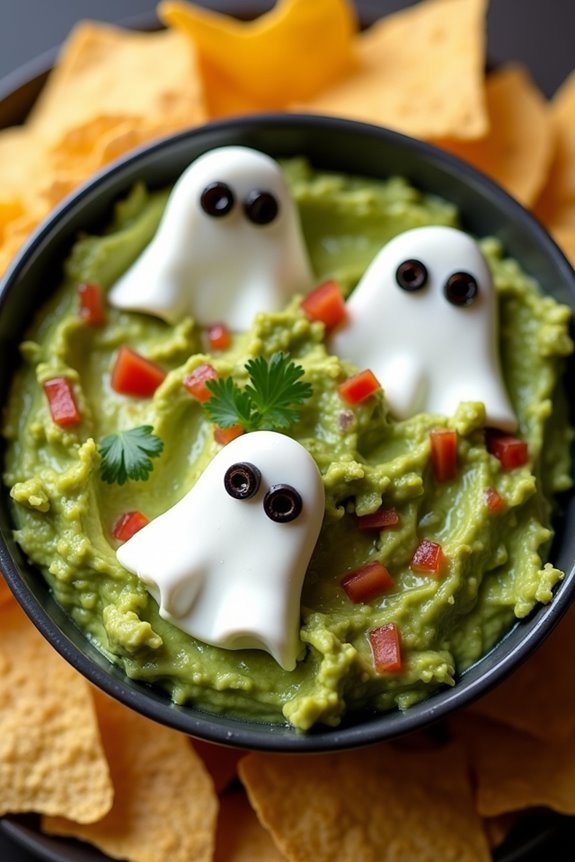 spooky delicious guacamole dip
