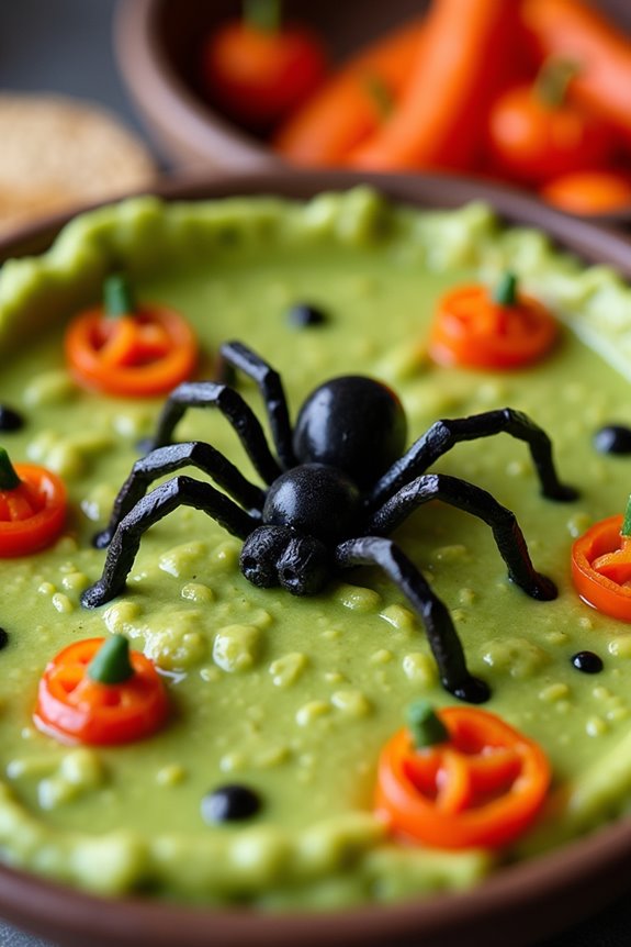 spooky delicious halloween guacamole