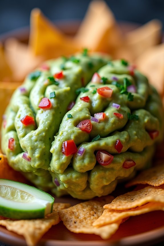 spooky delicious halloween guacamole