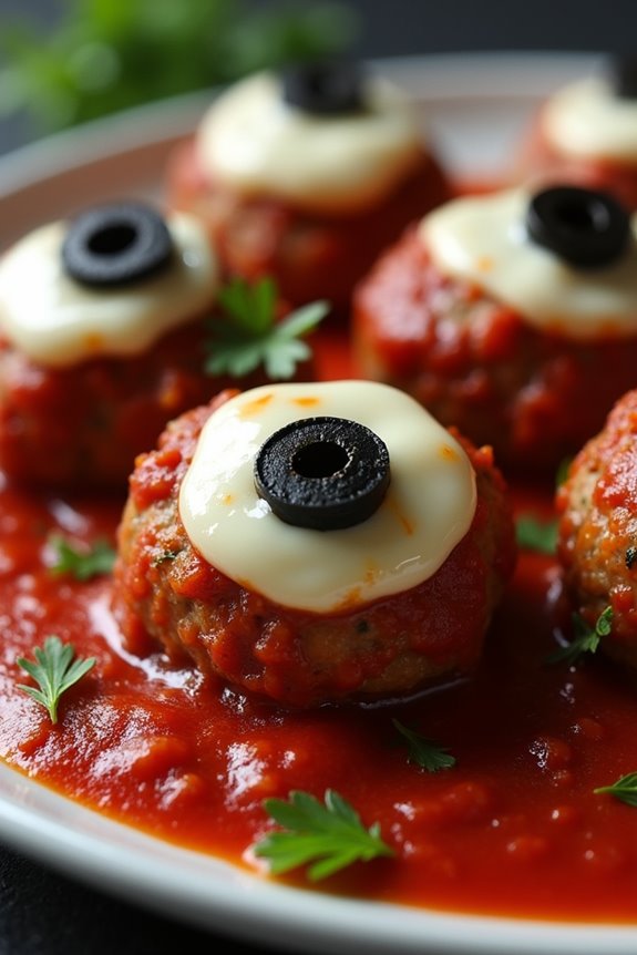 spooky delicious halloween meatballs