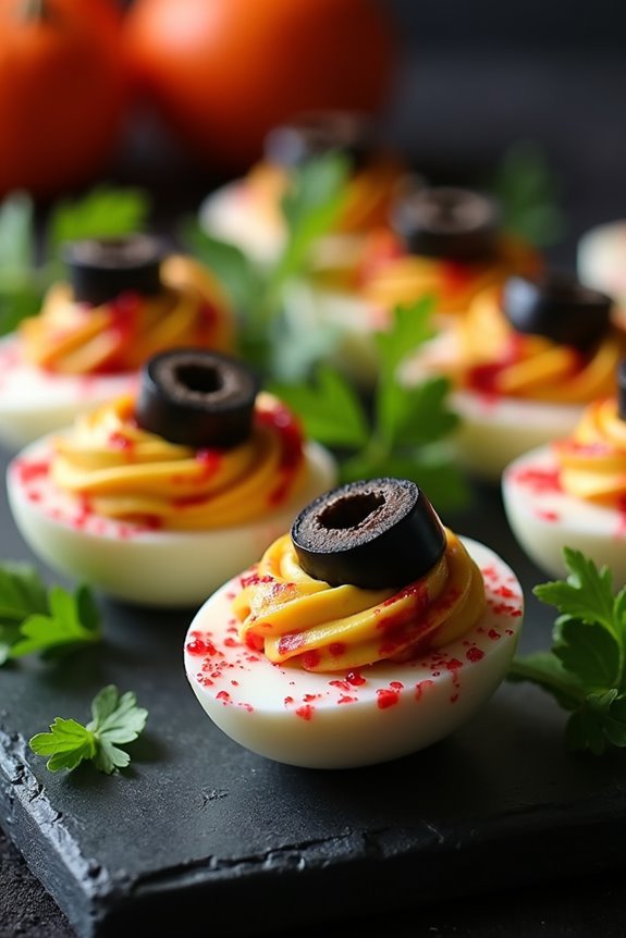spooky deviled eggs recipe