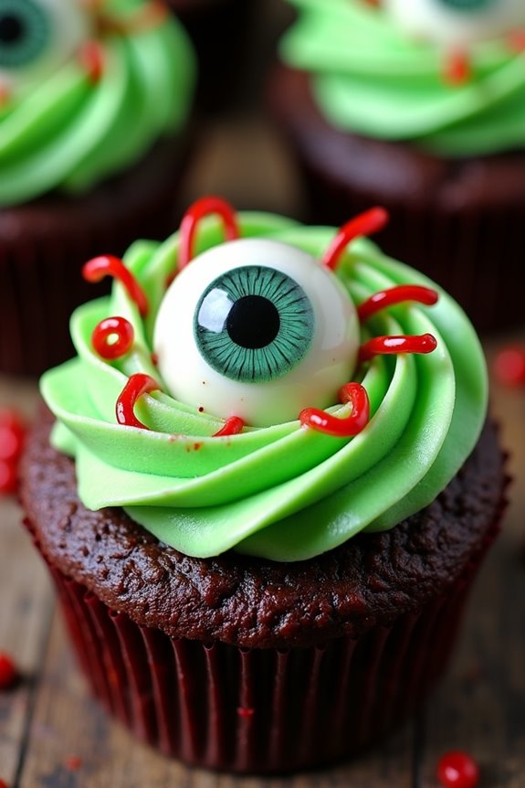 spooky eyeball cupcake recipe