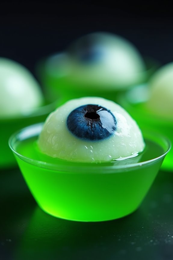 spooky eyeball jello shots