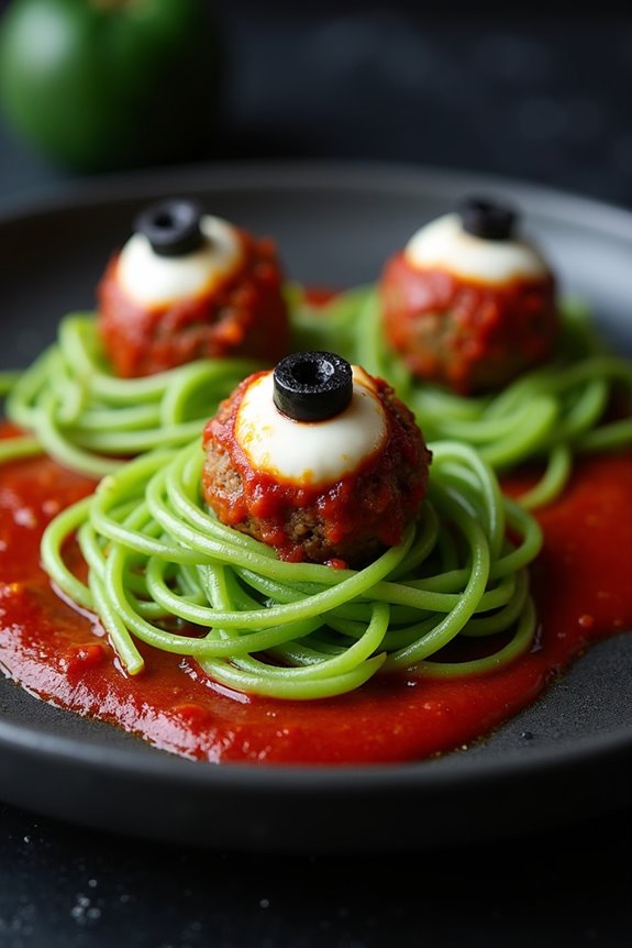 spooky eyeball meatballs recipe