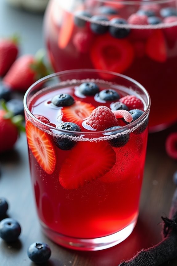 spooky festive berry punch
