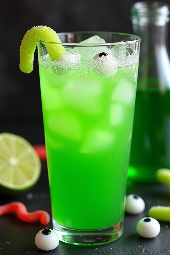 spooky fizzy limeade delight
