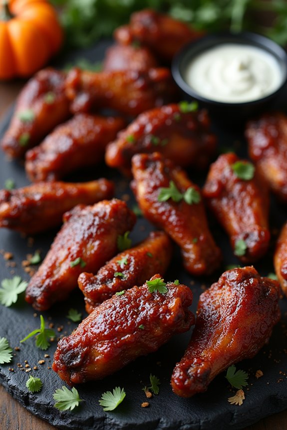spooky flavorful halloween wings