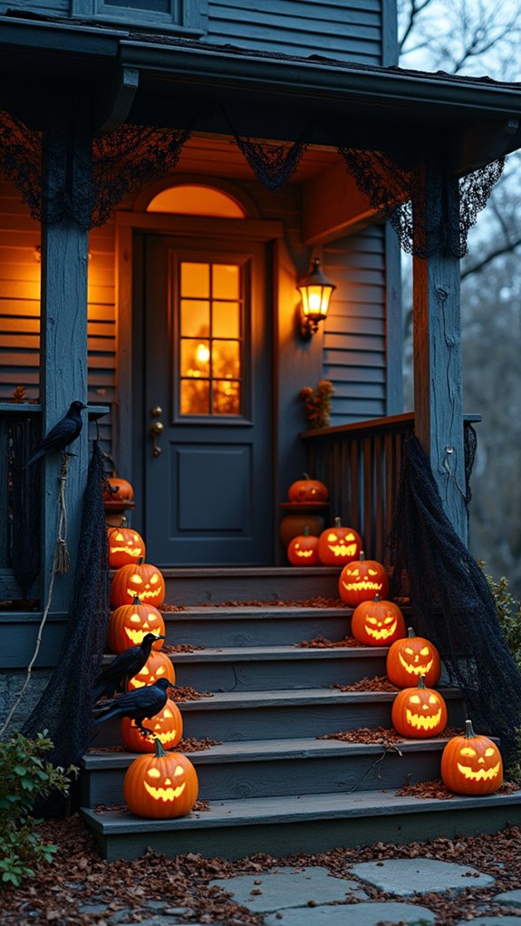 spooky front porch decorations