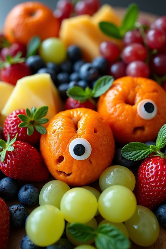spooky fruit halloween medley